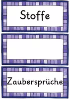 Vorschau - Mal- und Bastelvorlagen - Zauberstäbe gestalten - Wort-Bild-Karten, Differenzierung - Seite 2