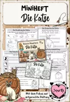 Vorschau - Arbeitsblätter - Haustiere: Die Katze (Bundle aus Miniheft & Kartei) - Seite 1