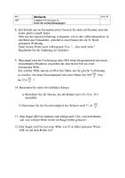 Vorschau - Arbeitsblätter - Aufgabensammlung Freier Fall und Wurfbewegungen - Seite 2
