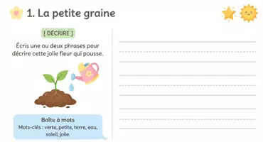 Aperçu - Feuilles d'exercices - Compréhension de lecture & écriture Printemps - Page 2