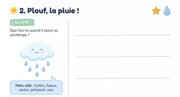 Aperçu - Feuilles d'exercices - Compréhension de lecture & écriture Printemps - Page 3