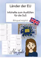 Vorschau - Arbeitsblätter - Infohefte_Länder der EU_zum selbst ausfüllen - Deckblatt