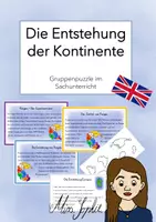 Vorschau - Arbeitsblätter - Die Entstehung der Kontinente - Deckblatt