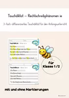 Vorschau - Arbeitsblätter - Tauchdiktate Klasse 2 – Materialpaket zur Rechtschreibung - Deckblatt