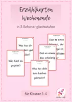 Vorschau - Arbeitsblätter - Erzählkarten - Wochenende differenziert - Deckblatt