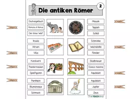 Vorschau - Bildkarten - Die Römer/Antikes Rom - Klammerkarten - Seite 2