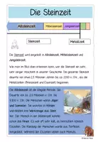 Vorschau - Unterrichtsreihen - Die Urgeschichte: Steinzeit und Metallzeit (Arbeitsheft) - Seite 3