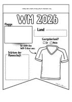 Vorschau - Arbeitsblätter - WM 2026 | Wimpel Steckbriefe | 2 Versionen - Seite 1