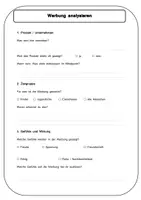 Vorschau - Arbeitsblätter - Werbung: Basisinfo und erste Analyse - Seite 2