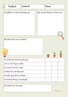 Vorschau - Arbeitsblätter - Feedbackbogen für Lehrer:innen – aus Sicht der Kinder - Seite 1