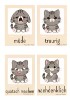 Vorschau - Bildkarten - Gefühls-Karten Katze - Seite 2