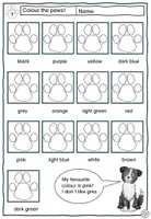 Vorschau - Arbeitsblätter - Colours Worksheets Englisch 4. Klasse 5. Klasse - Seite 1