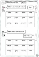 Vorschau - Arbeitsblätter - Colours Worksheets Englisch 4. Klasse 5. Klasse - Seite 3