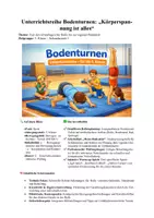 Vorschau - Unterrichtsreihen - Bodenturnen 5. Klasse - Reihenplanung & Prüfungsbogen - Deckblatt