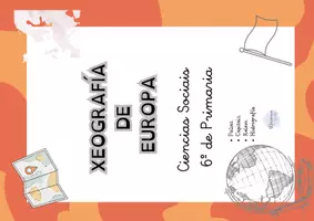 Vista previa - Unidades / Secuencias / Situaciones de Aprendizaje - XEOGRAFÍA EUROPA- Caderno de actividades (6º Primaria) - página 1