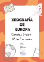Vista previa - Unidades / Secuencias / Situaciones de Aprendizaje - XEOGRAFÍA EUROPA- Caderno de actividades (6º Primaria) - Portada