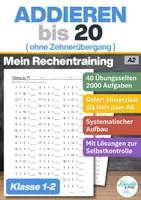 Vorschau - Arbeitsblätter - Addieren bis 20 ohne Zehnerübergang | Mein Rechentraining | Klasse 1 | A1 - Deckblatt