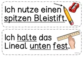 Vorschau - Arbeitsblätter - Visualisierung Regeln zum Umgang mit dem Lineal - Seite 2