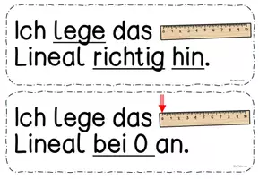 Vorschau - Arbeitsblätter - Visualisierung Regeln zum Umgang mit dem Lineal - Seite 3