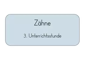 Vorschau - Stundenentwürfe - Zähne: Milchzähne und bleibende Zähne - Seite 1