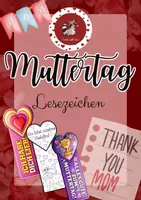 Vorschau - Mal- und Bastelvorlagen - Muttertag - Lesezeichen zum Ausmalen - Deckblatt