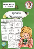 Vorschau - Arbeitsblätter - Leporello Wiesentiere | Sachunterricht Klasse 1-3 - Deckblatt