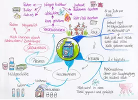 Vorschau - Merkblätter - MindMap Milch - Deckblatt