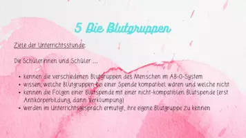 Vorschau - Präsentationen/Tafelbilder - Einzelstunde: Die Blutgruppen im AB-0-System - Seite 3