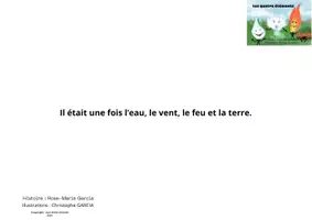 Aperçu - Cartes / Images - Les 4 éléments #1 - Page 1