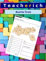 Vorschau - Arbeitsblätter - Tirol - Bezirke / Verwaltungsbezirke - Deckblatt