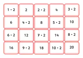 Vorschau - Spiele - Einmaleins: Fliegenklatschenspiel - Multiplikation - Seite 1