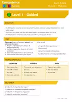 Vorschau - Stundenentwürfe - South Africa - Mediation 9./10. Klasse mit Lösung - Seite 1