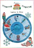 Vorschau - Anderer Materialtyp - Winter / Jahreszeiten: Legekreis (Bodenbild & Wortschatz) - Sachunterricht / Deutsch - Kl. 2/3 - Deckblatt