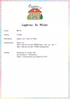 Vorschau - Anderer Materialtyp - Winter / Jahreszeiten: Legekreis (Bodenbild & Wortschatz) - Sachunterricht / Deutsch - Kl. 2/3 - Seite 1
