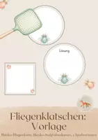 Vorschau - Spiele - Fliegenklatschen: Editierbare Vorlagen - Deckblatt