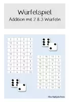 Vorschau - Spiele - Würfelspiel - Addition mit 2 o. 3 Würfeln - Deckblatt
