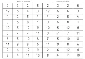Vorschau - Spiele - Würfelspiel - Addition mit 2 o. 3 Würfeln - Seite 3
