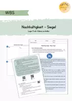 Vorschau - Arbeitsblätter - Siegel Nachhaltigkeit - Deckblatt