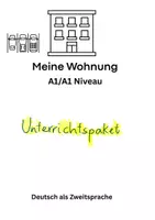 Vorschau - Arbeitsblätter - meine Wohnung- Unterrichtspaket A1/A2 DaZ DaF - Deckblatt
