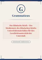 Vorschau - Unterrichtsreihen - Antike on Point - Das Römische Reich - Infrastruktur · Grenzsicherung · Vernetzung des Reiches Geschichte 5./6. Schulstufe | Mittelschule & PTS - Deckblatt