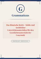 Vorschau - Unterrichtsreihen - Antike on Point - Das Römische Reich - Stadtplanung · Baukunst · Alltagsleben Geschichte 5./6. Schulstufe | Mittelschule & PTS - Deckblatt