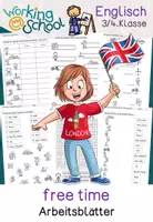 Vorschau - Arbeitsblätter - Free Time Englisch | Englischunterricht Grundschule Klasse 3-4 - Deckblatt