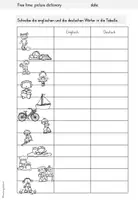 Vorschau - Arbeitsblätter - Free Time Englisch | Englischunterricht Grundschule Klasse 3-4 - Seite 1