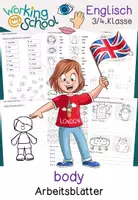Vorschau - Arbeitsblätter - Body Parts | Englisch | Grundschule | Klasse 3-4 - Deckblatt