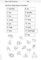 Vorschau - Arbeitsblätter - Body Parts | Englisch | Grundschule | Klasse 3-4 - Seite 3