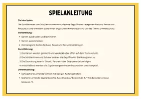 Vorschau - Spiele - Earth Day Sortierspiel / Klasse 5 bis 8 - Seite 1