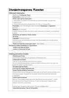 Vorschau - Lehrpläne/Lehrermaterial - Planeten: Stundentransparenz für mehrere Einheiten - Seite 1