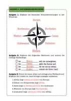 Vorschau - Arbeitsblätter - Atlasarbeit - Himmelsrichtungen Arbeitsblatt Klasse 5–7 – Orientierung & Kartenarbeit Übungen (Erdkunde) - Seite 3