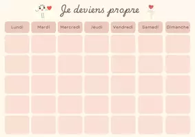 Aperçu - Apprentissages en autonomie - Tableau de propreté - Page de couverture
