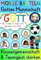 Vorschau - Arbeitsblätter - Fußball WM 2026 Gottes Mannschaft Religion Mobile basteln - Deckblatt